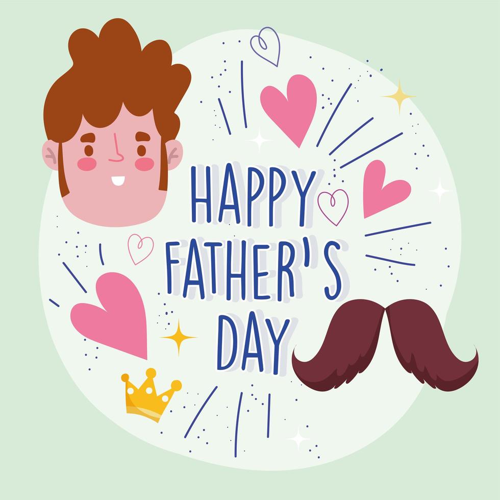 Man on fathers day design vector