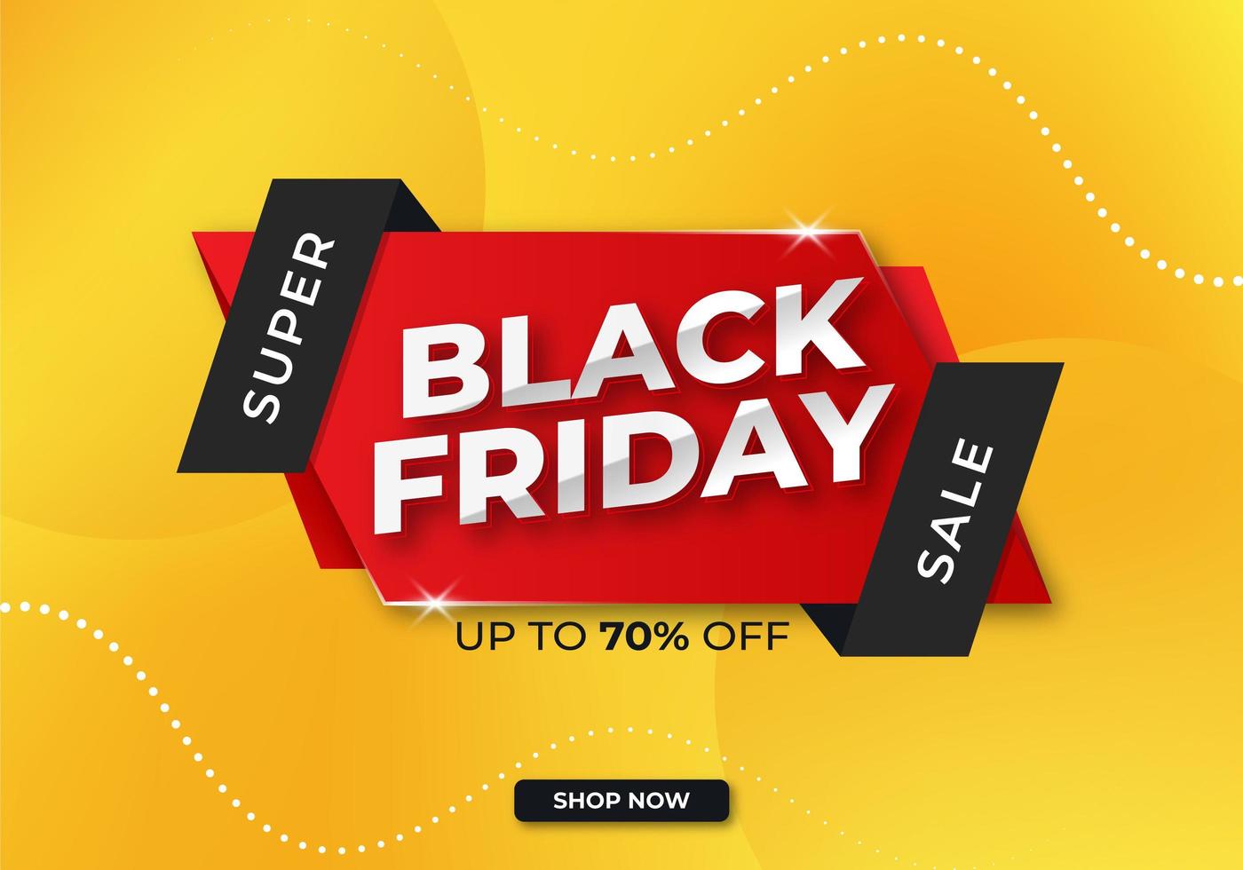 Black friday banner  vector