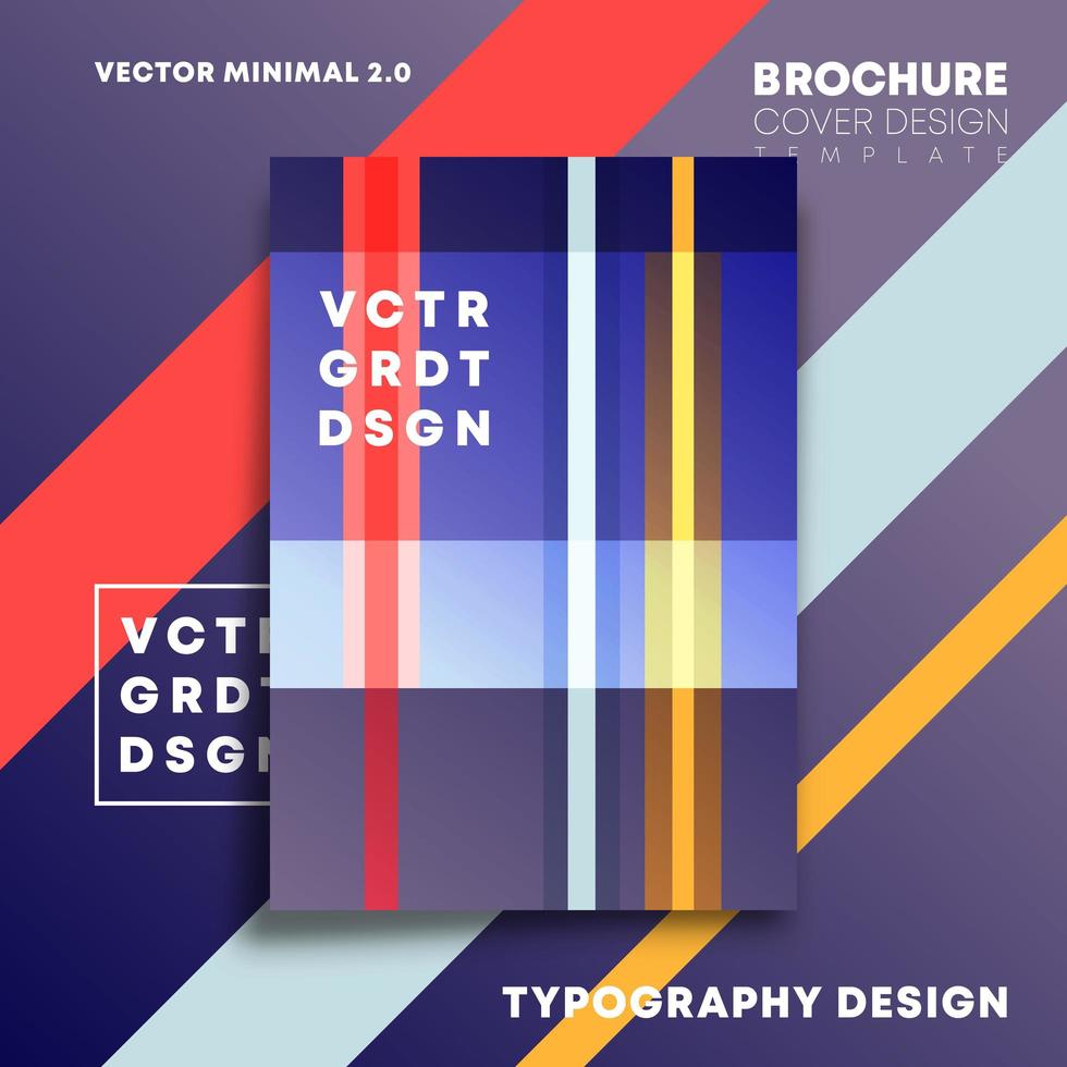 Colorful lines design for flyer, poster, brochure vector