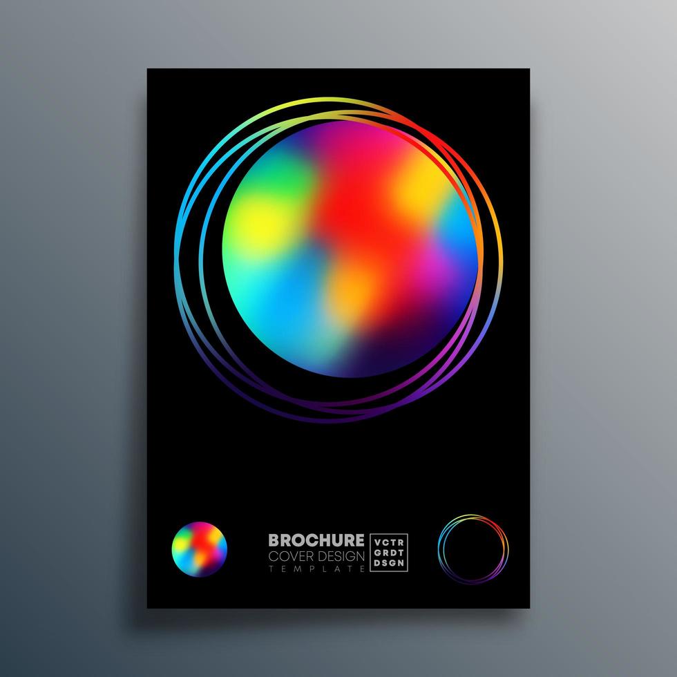 Gradient circle design for poster, wallpaper, flyer, brochure vector