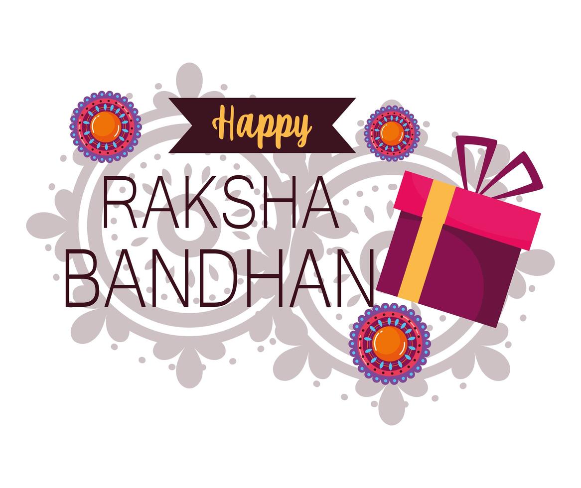 Happy Raksha Bandhan poster design vector