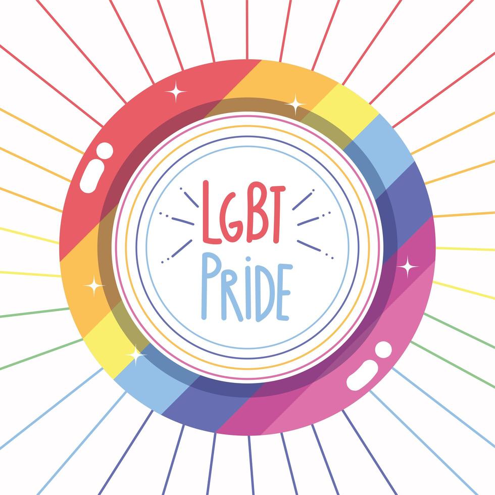 LGBT Pride Button vector