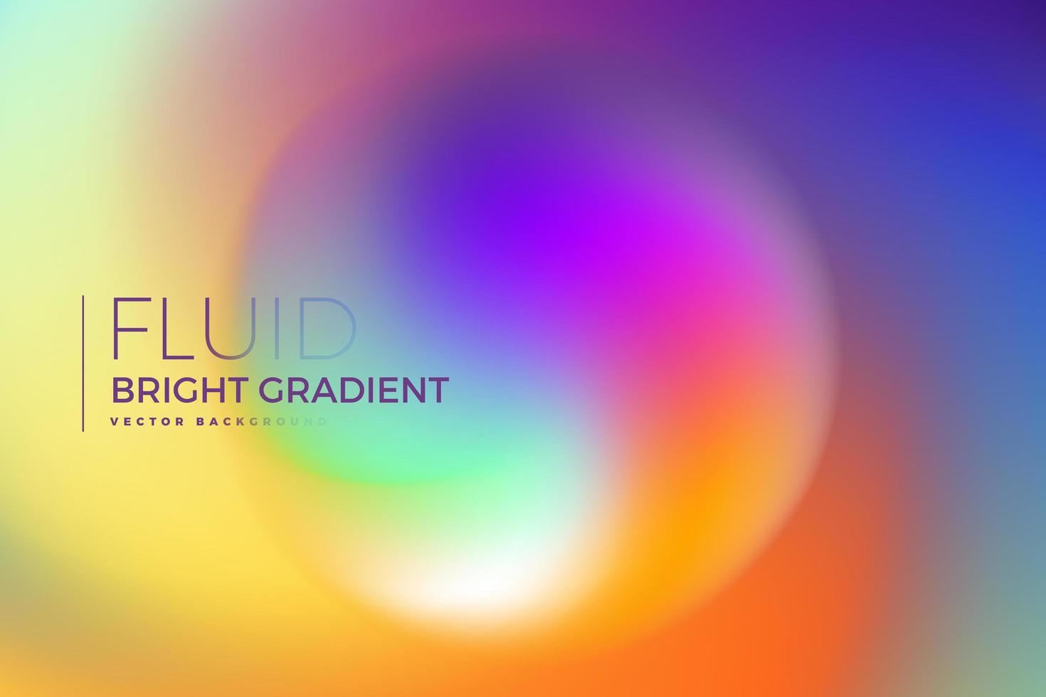 Holographic fluid bright gradient design vector