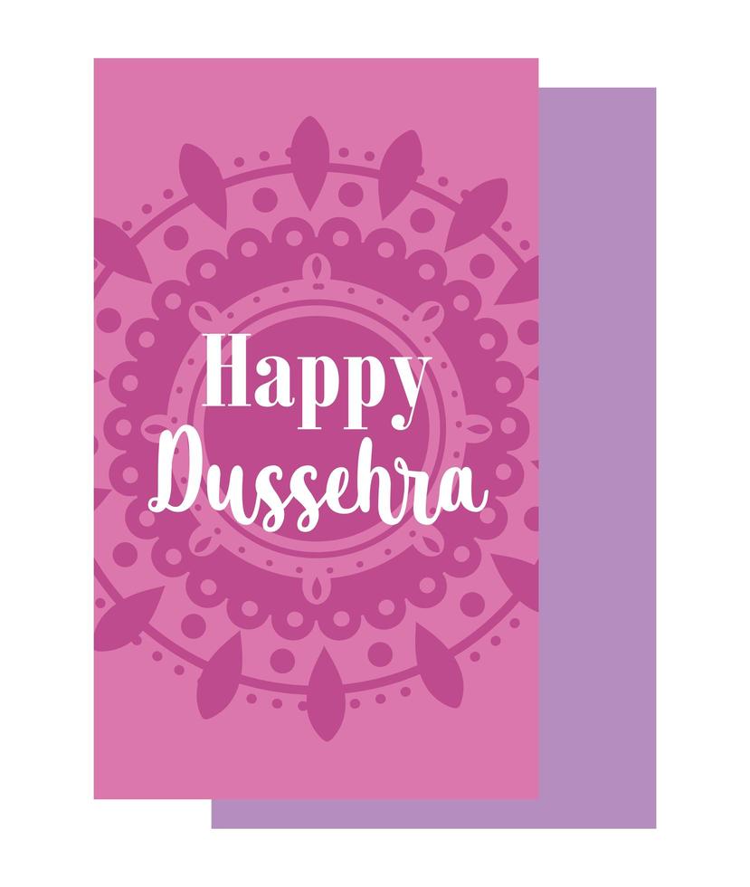 Pink mandala background with lettering  vector