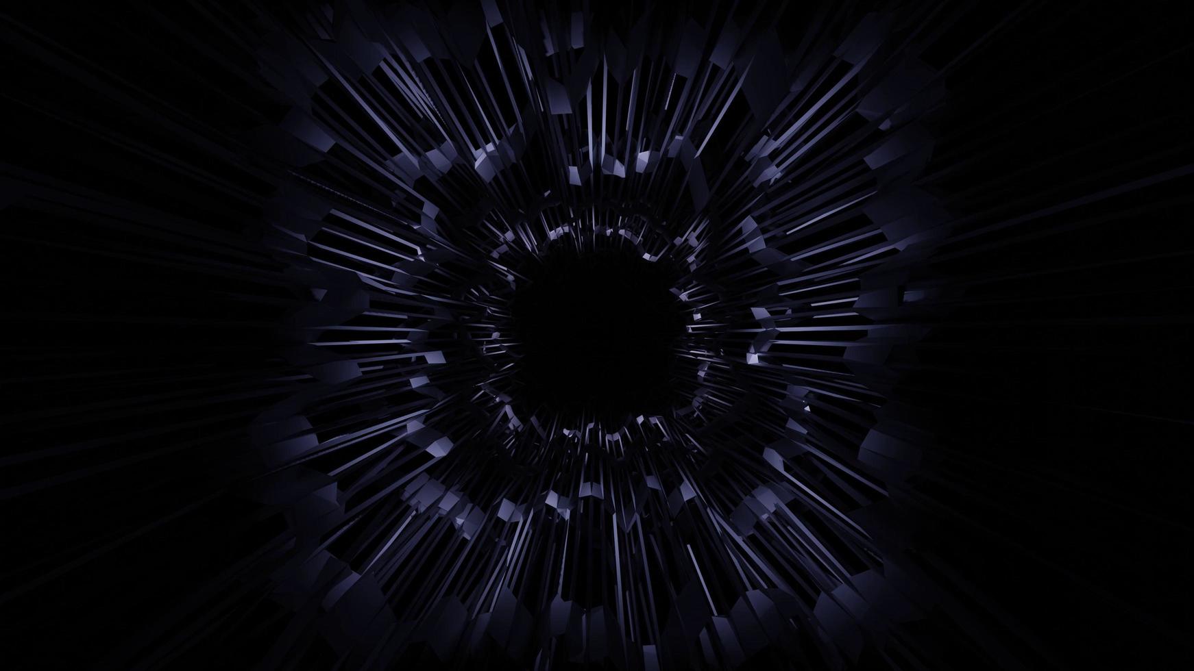 Endless 3D dark tunnel background photo