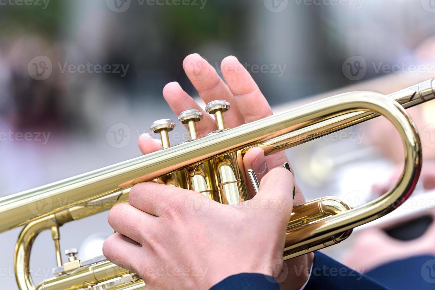 Trumpet player 1398777 Stock Photo at Vecteezy