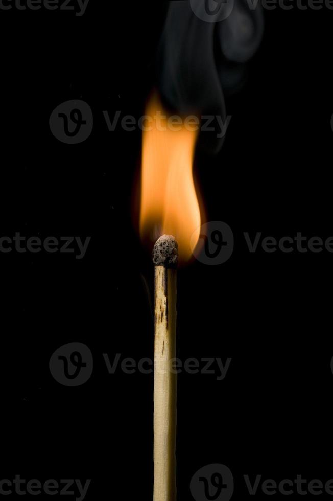 Lit Match On Black Background 1399626 Stock Photo at Vecteezy