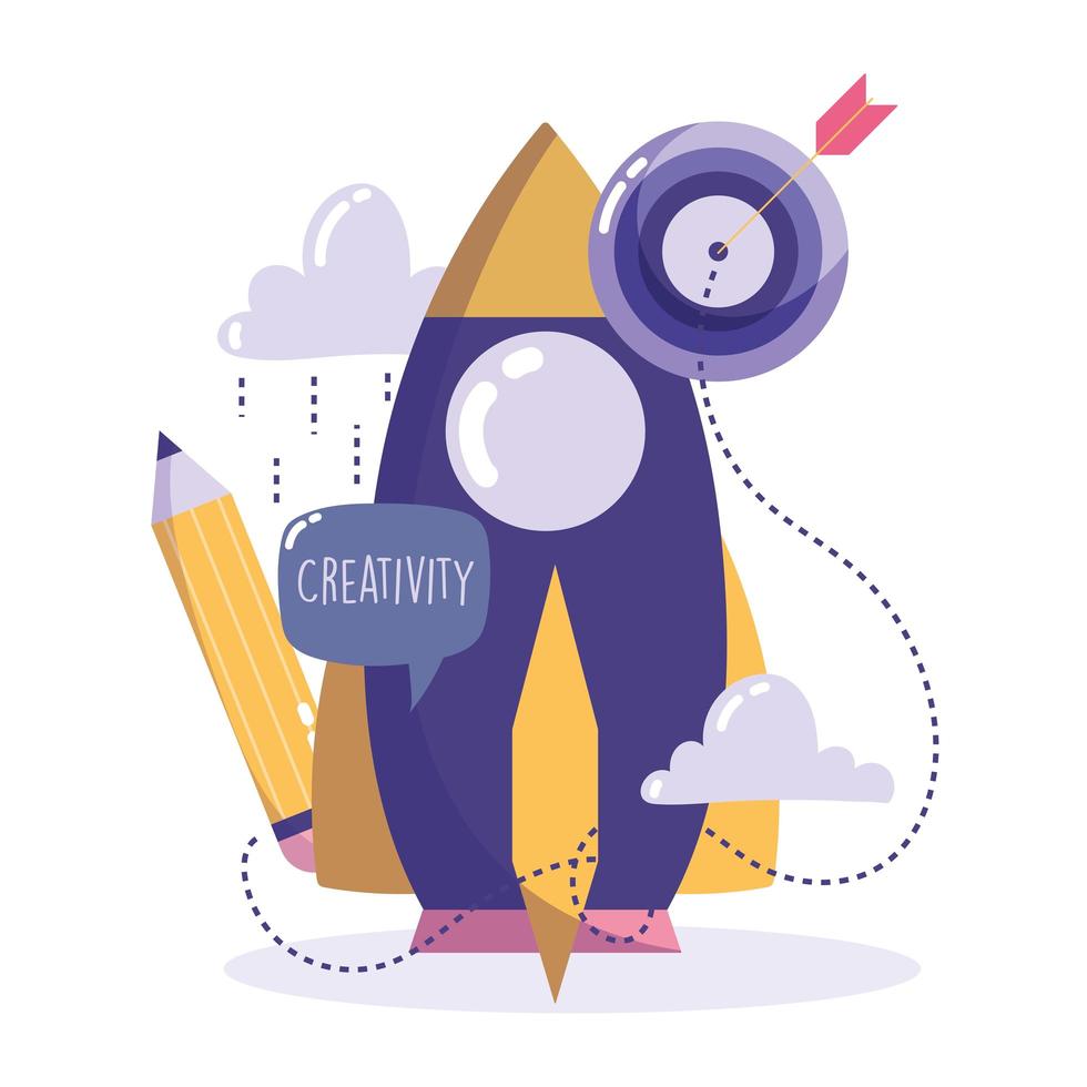 Creativity and technology concept vector