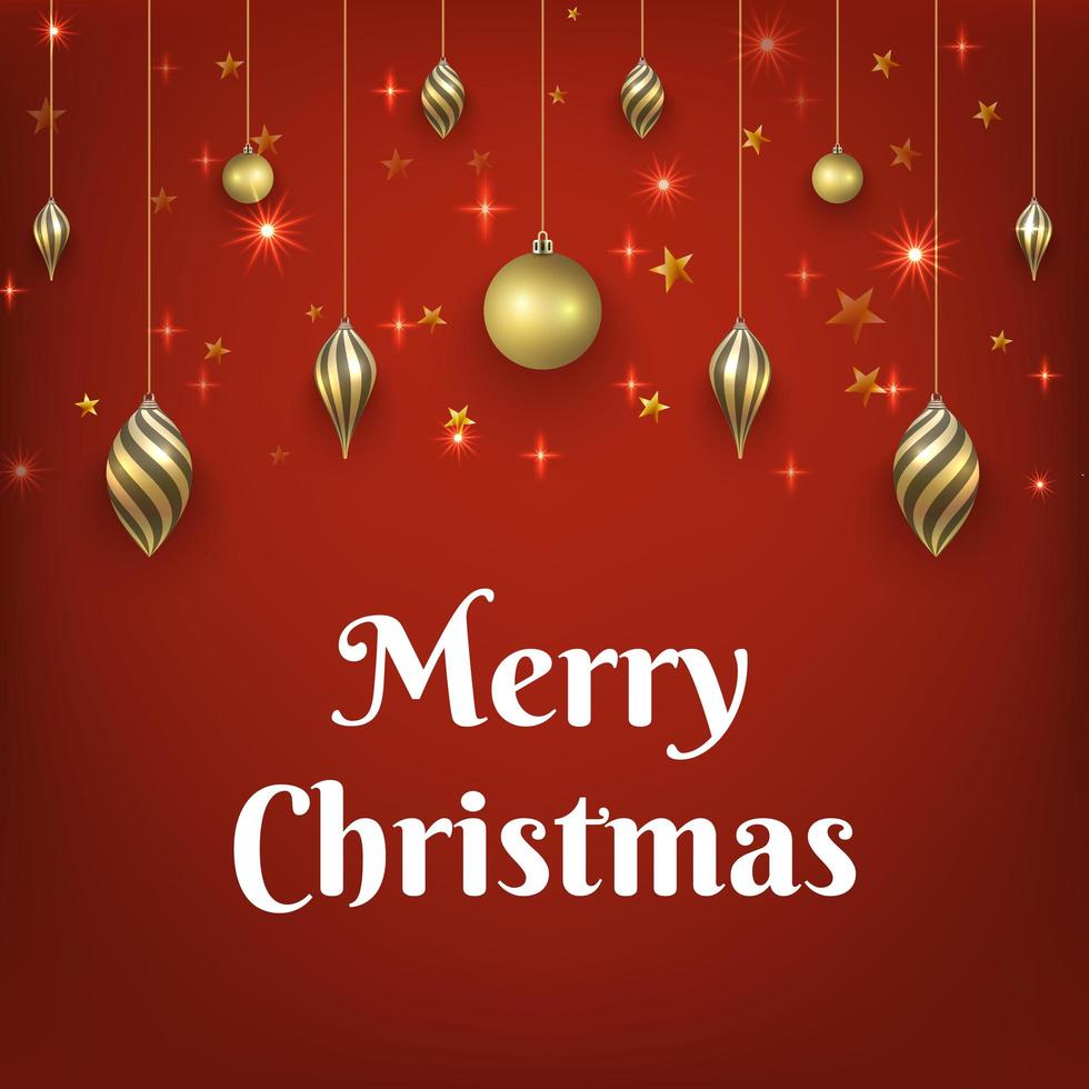 Christmas red background vector
