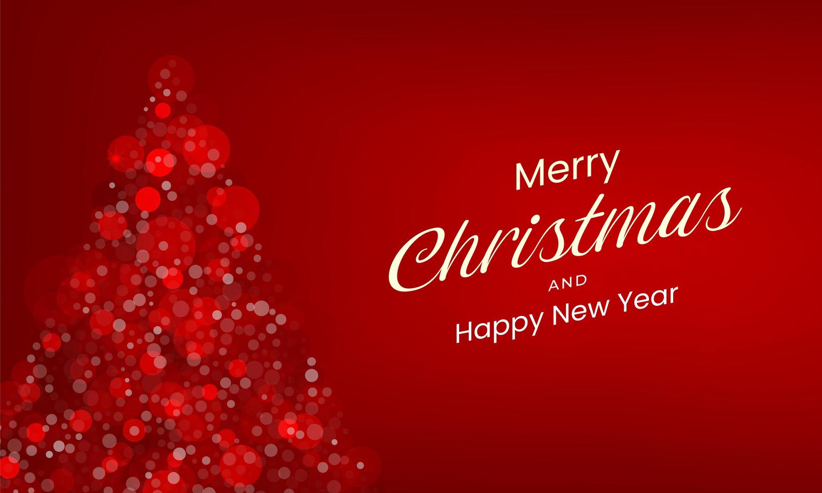 Red Merry Christmas background vector