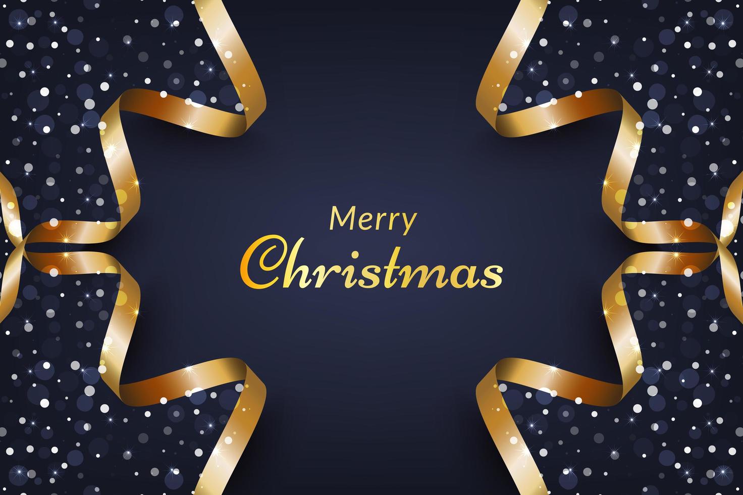 Christmas background with snow vector