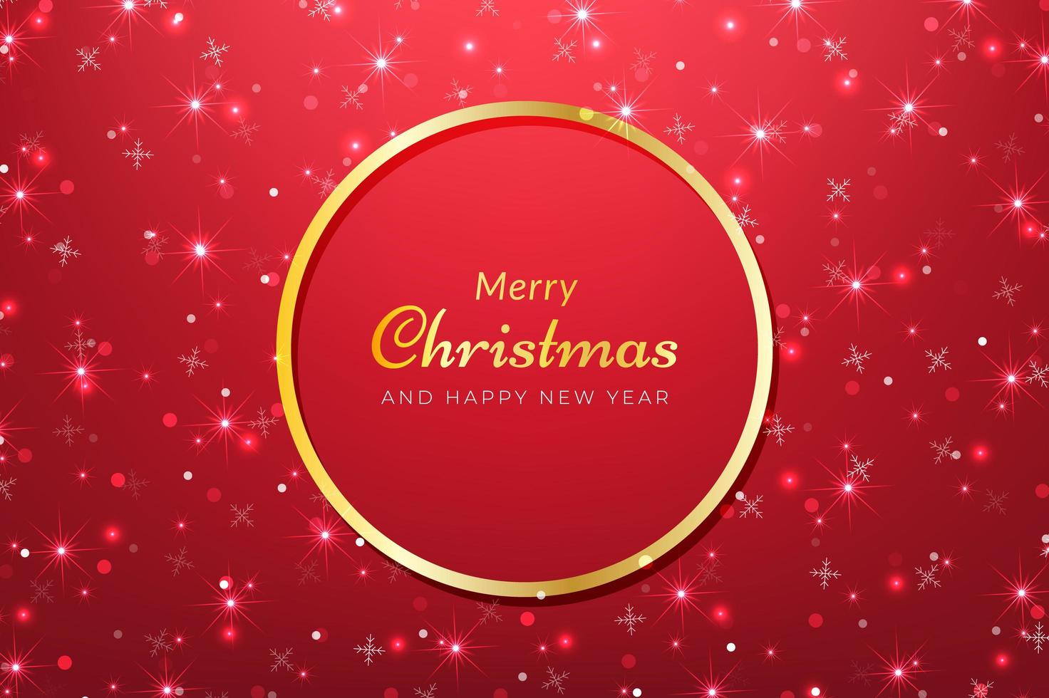 Christmas background with sparkling snow vector