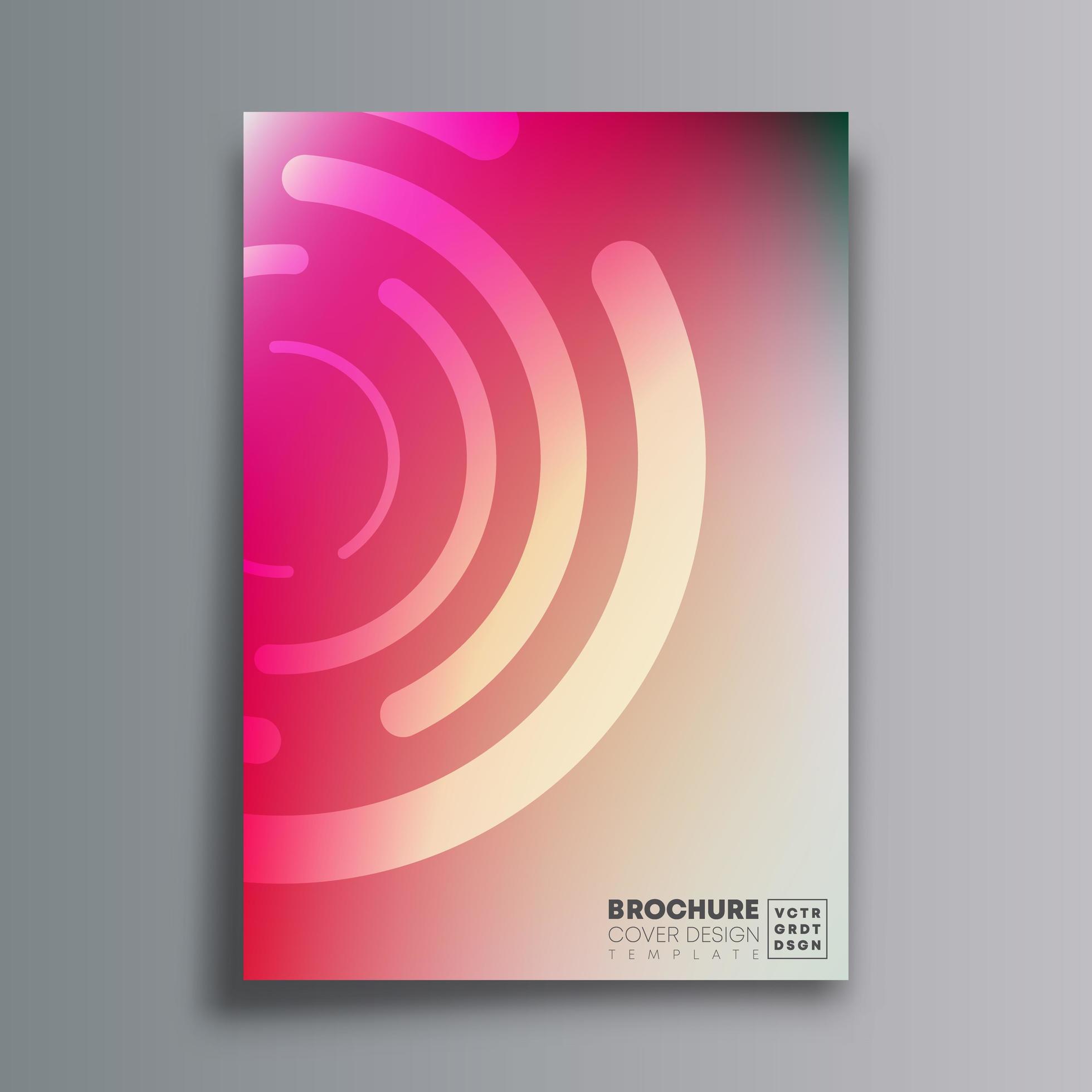 Abstract design with circular shapes and gradient texture vector