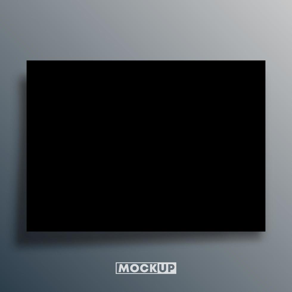 Black background template for mockup vector