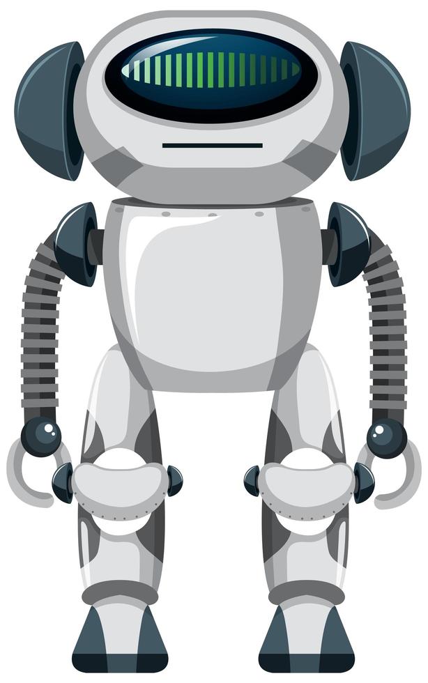 robot aislado sobre fondo blanco vector