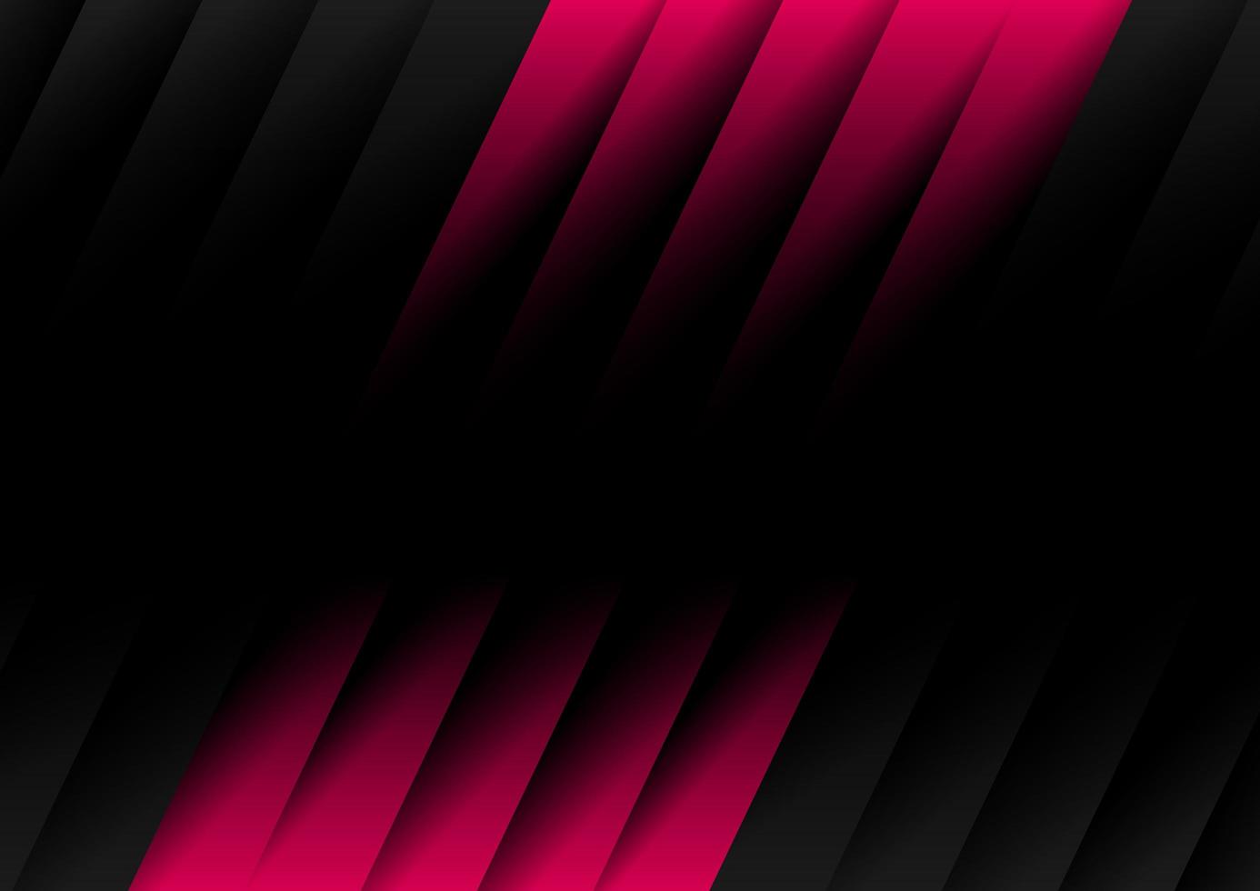 Fondo de banner abstracto negro y rosa vector