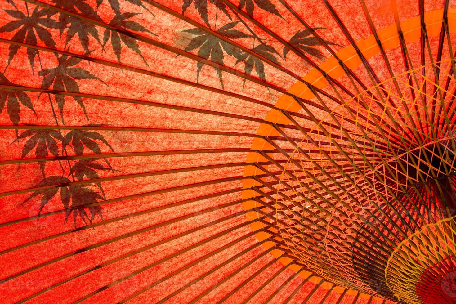 Japanese umbrella and maple 1405408 Stock Photo at Vecteezy