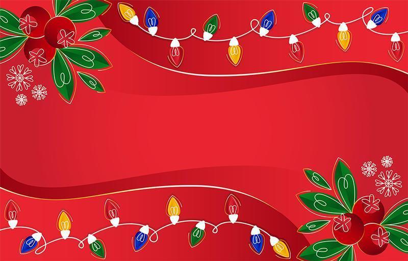 Christmas Background with Festive Elements vector