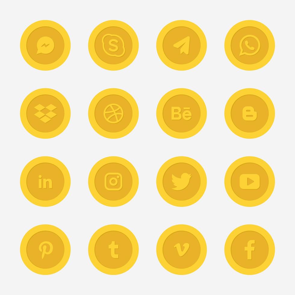 Golden Circle Social Media Logo Collection Vector Art At Vecteezy