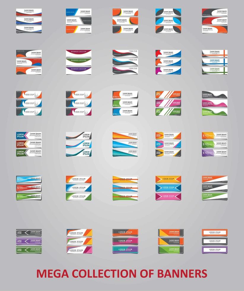 Modern banner template designs for web vector