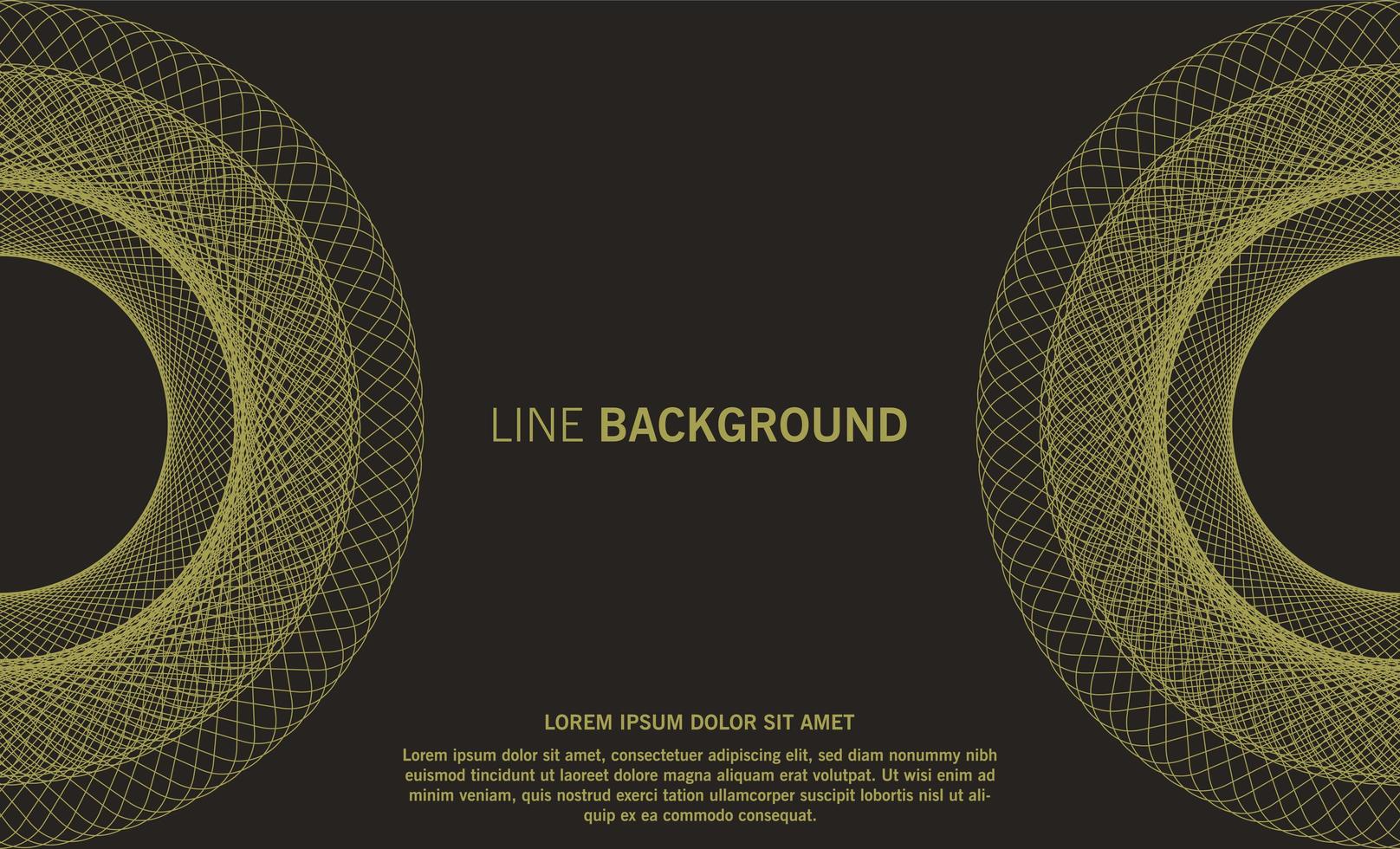 Abstract dark background with geometric lines vector