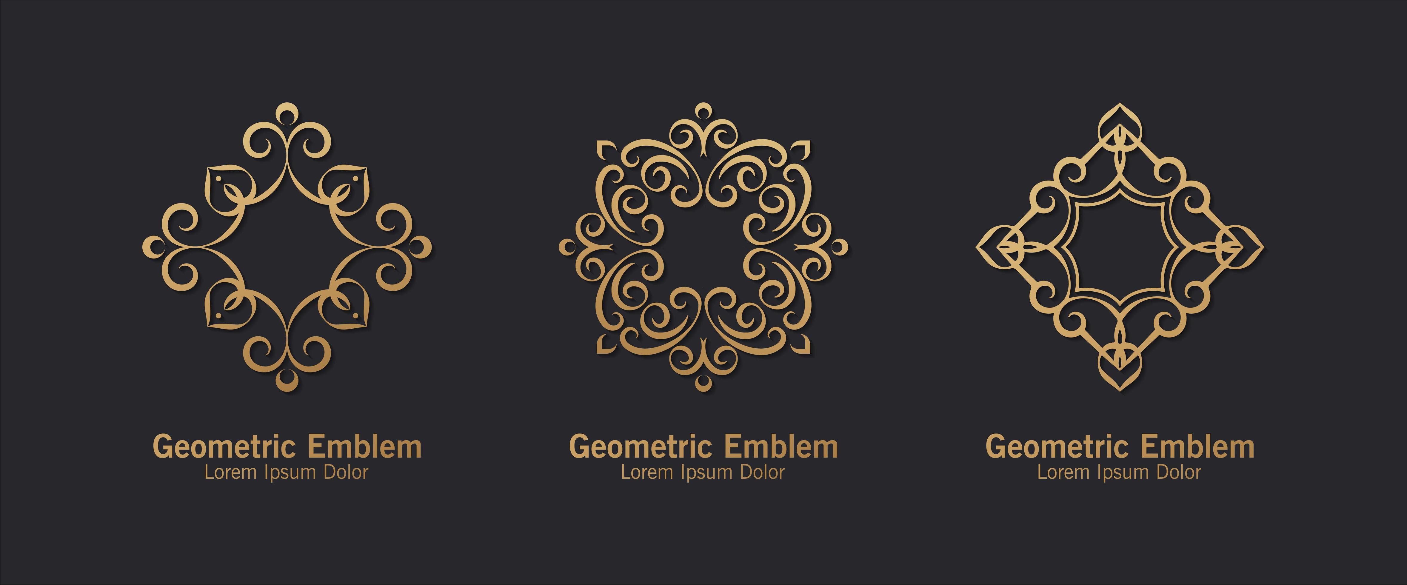 Set of ornament logo line art style 1406480 Vector Art at Vecteezy