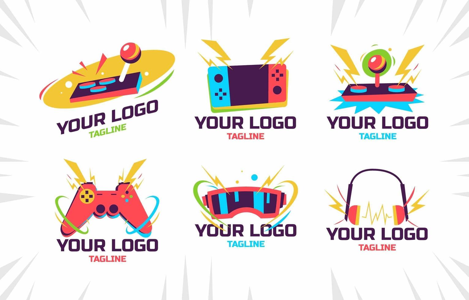 Colorful Game Console Logo vector