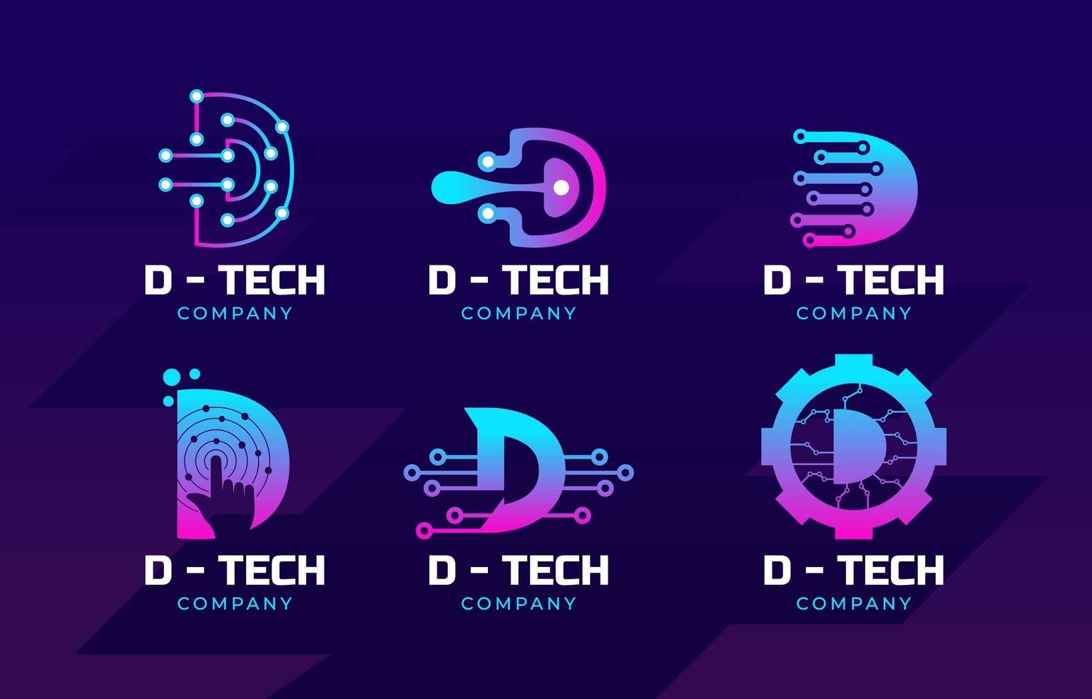 logotipo de tecnología empresarial vector