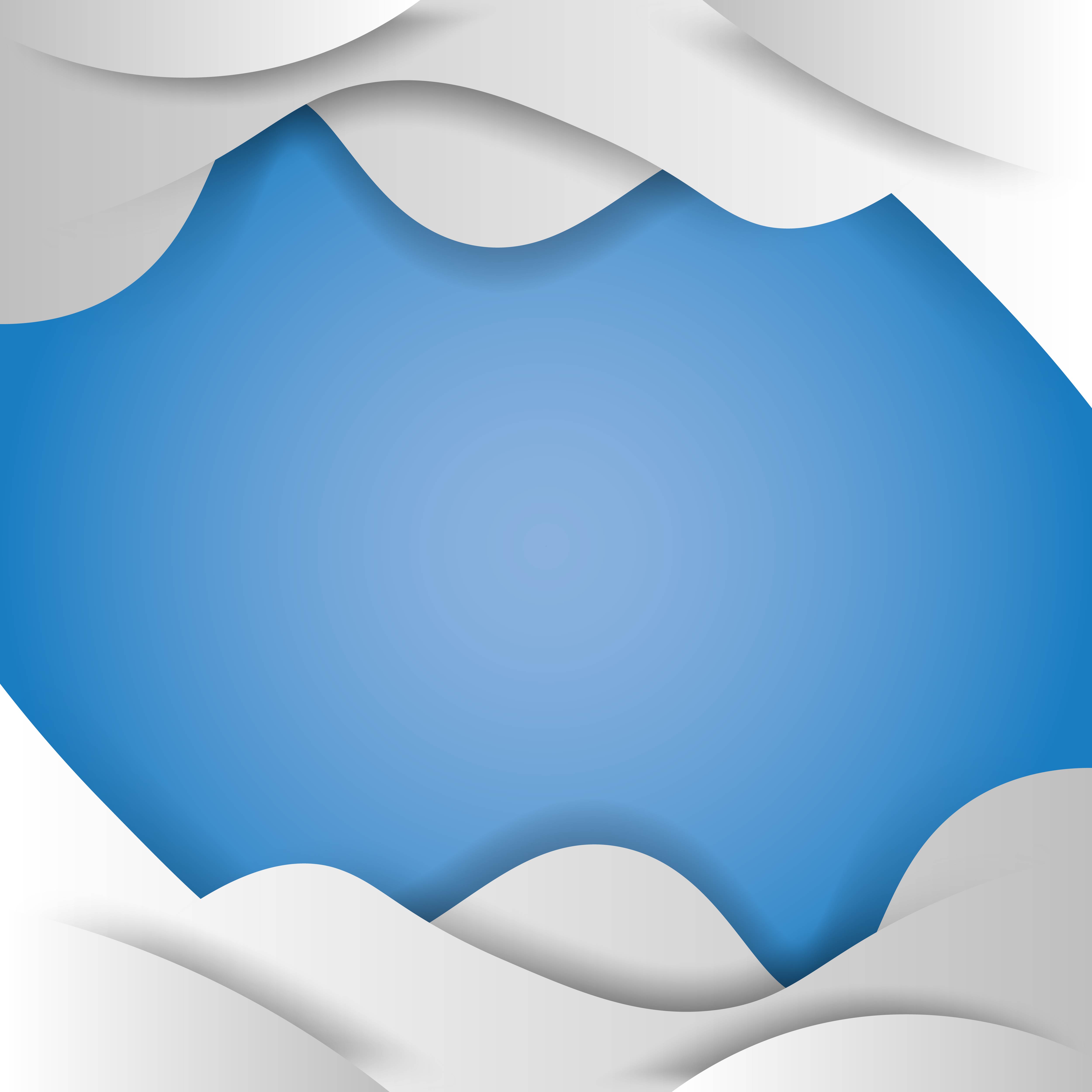 Wavy paper cut layers frame on blue 1408120 Vector Art at Vecteezy