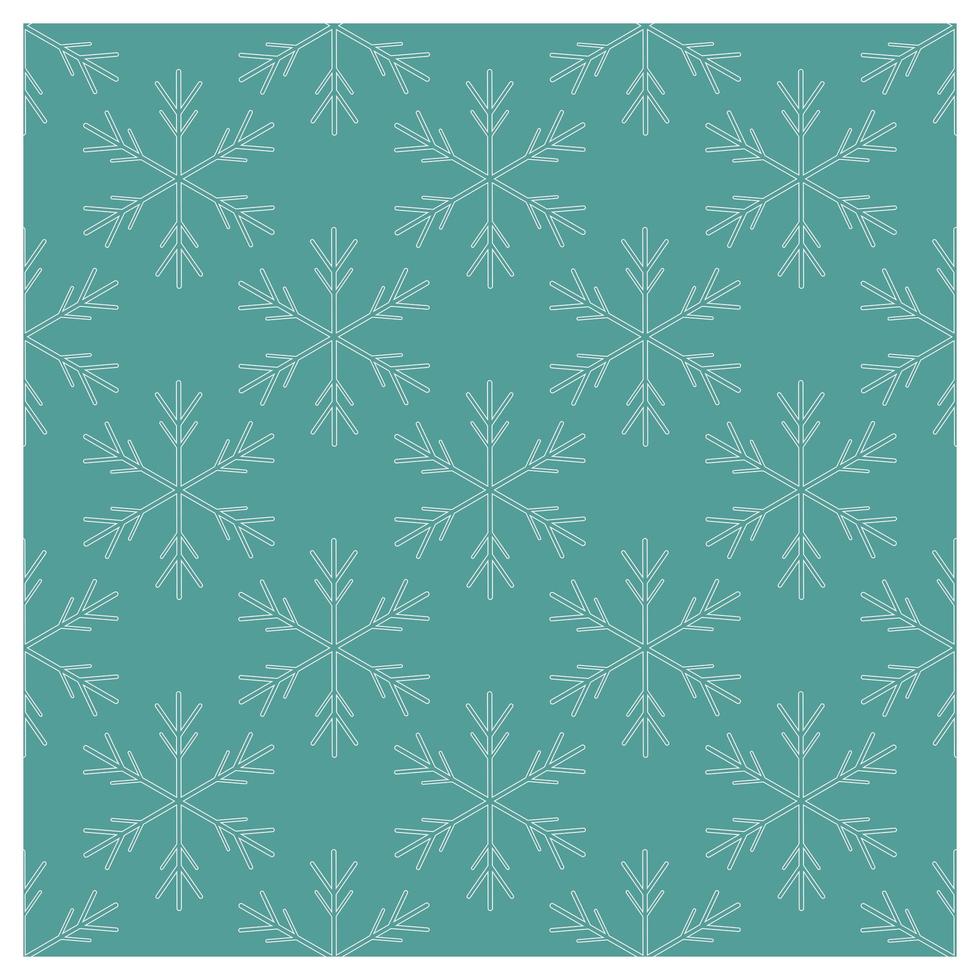 Seamless Snowflake Pattern vector