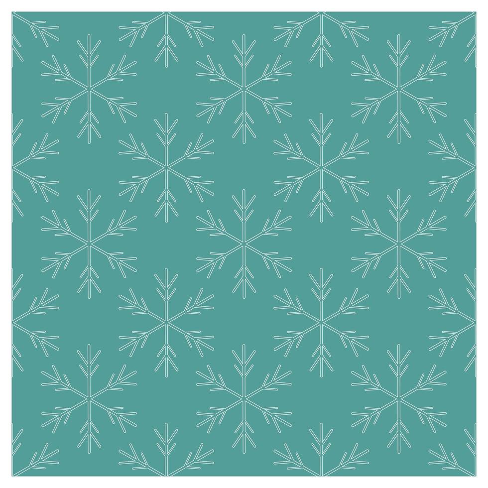 Seamless Snowflake Pattern vector