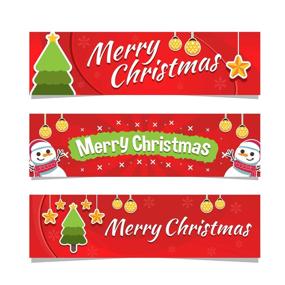 Joyful Christmas Day Banner vector