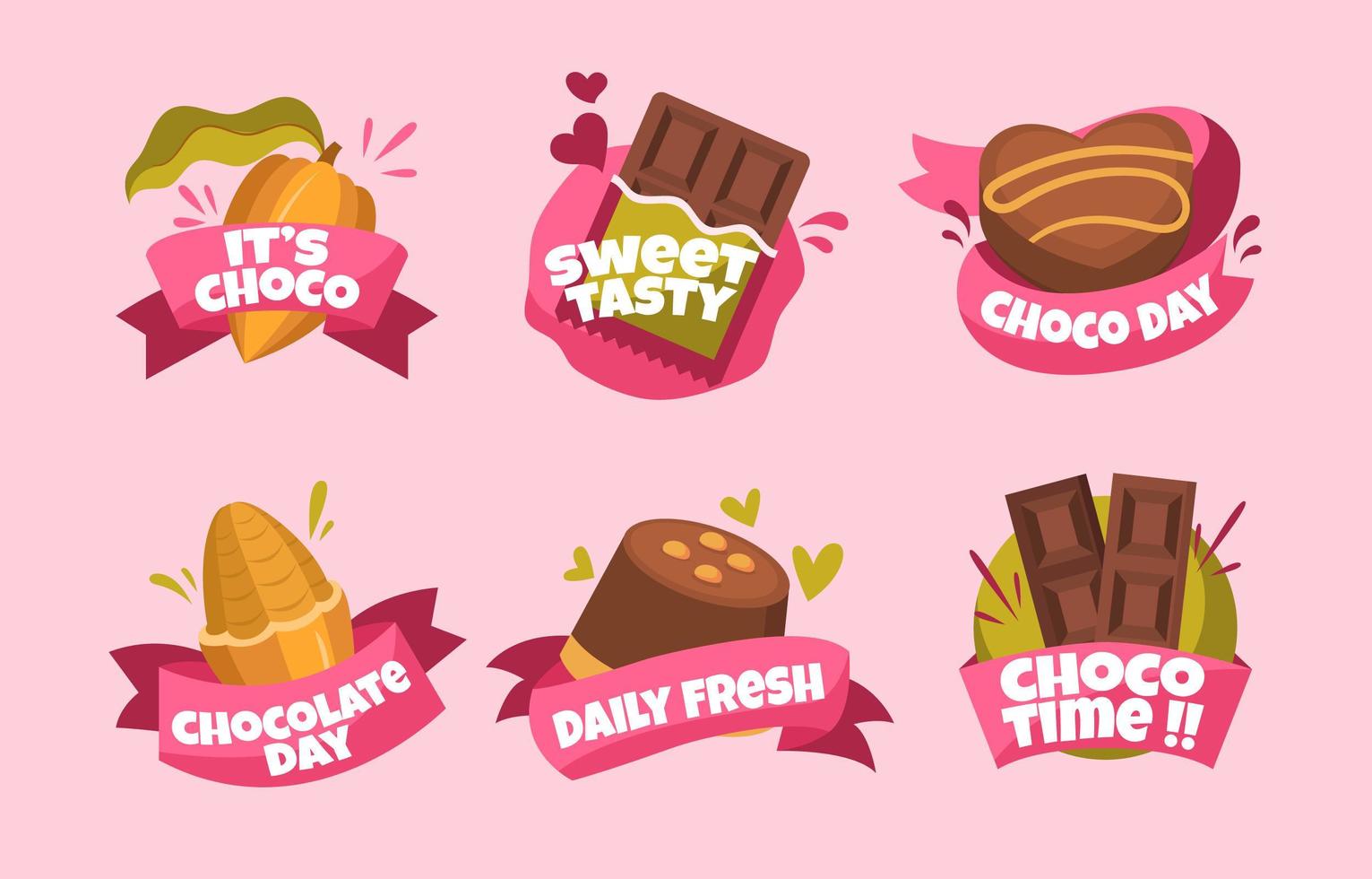 Chocolate Desserts for Chocolate Day vector