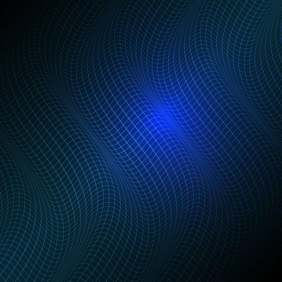 Fondo de tecnología abstracta con rejilla que fluye vector