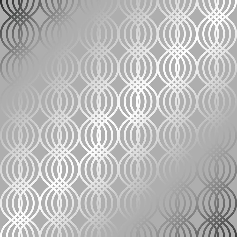 Decorative silver pattern background vector