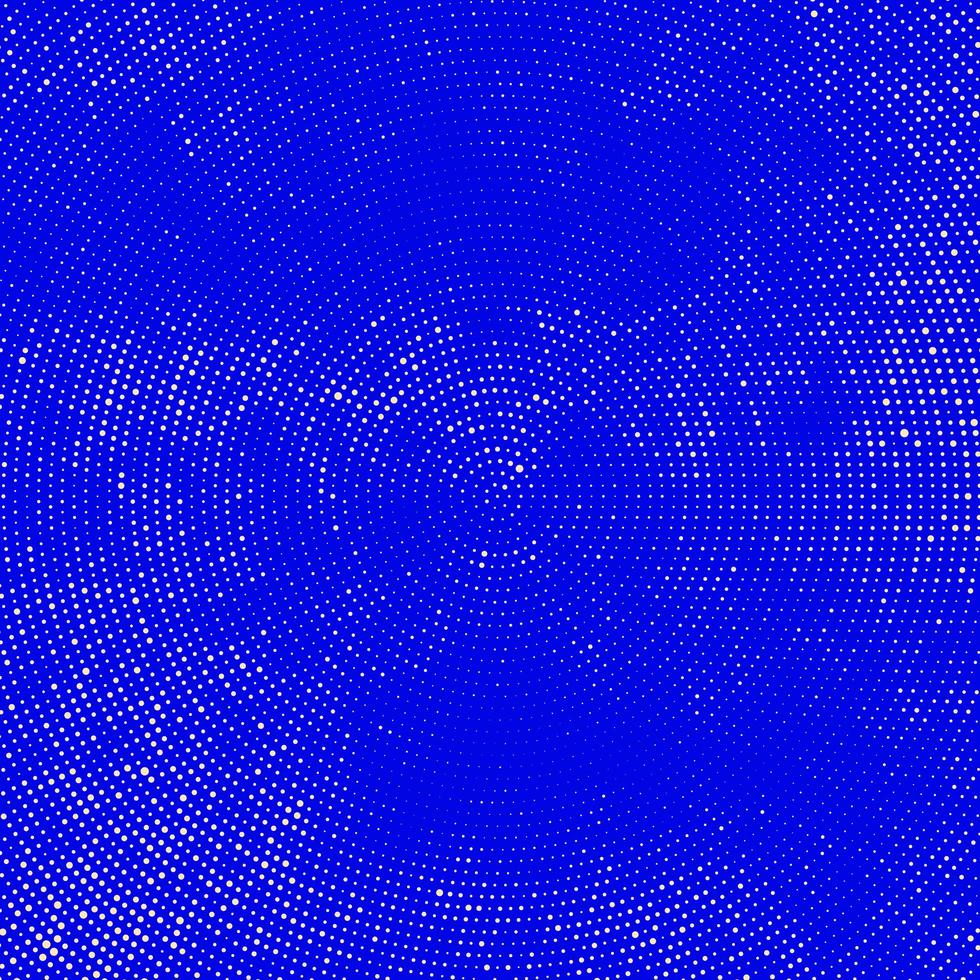 diseño de puntos de semitono azul real vector