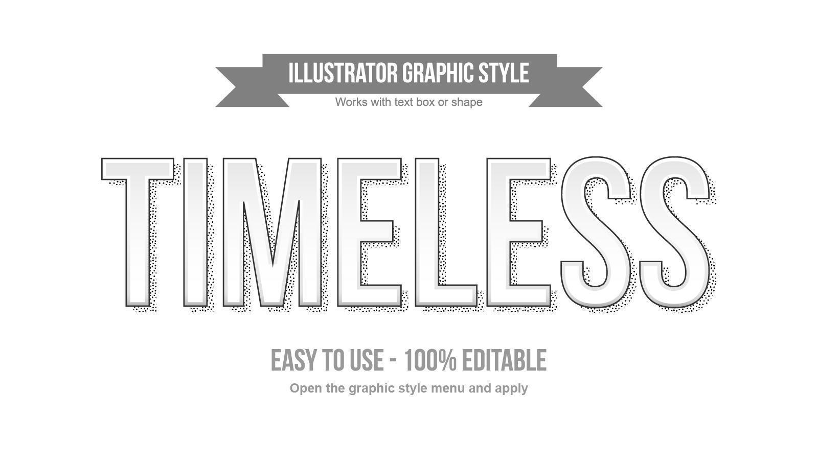 White Uppercase Typography with Dotted Stiples Shadow vector