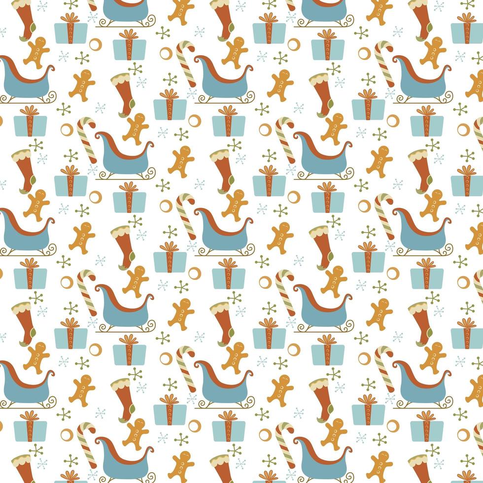 Christmas Element Pattern Design vector