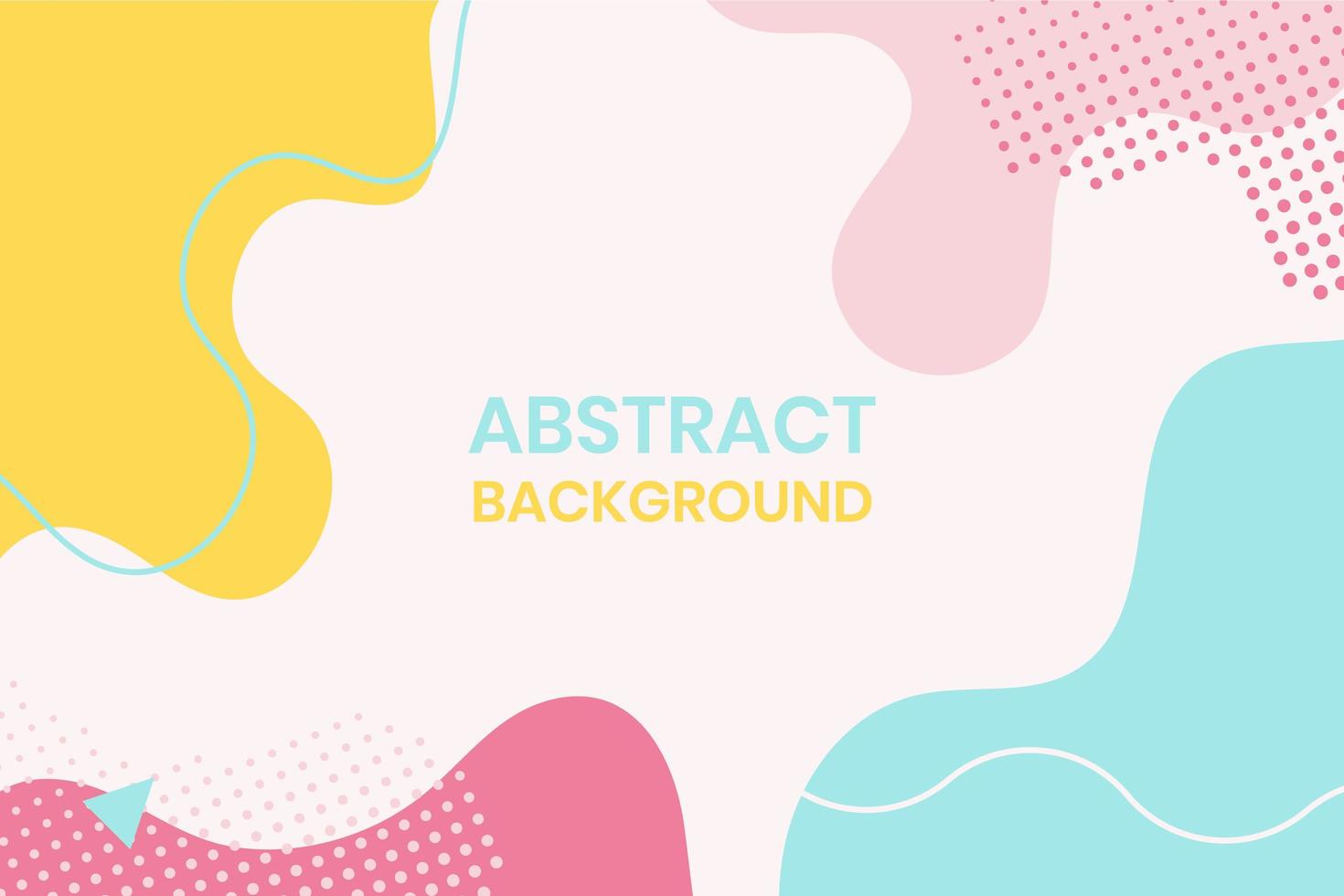 Colorful Organic Geometric Shapes Abstract Background vector