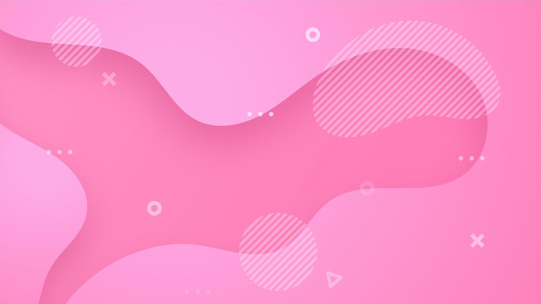 Dynamic Gradient Pink Liquid Abstract Background vector