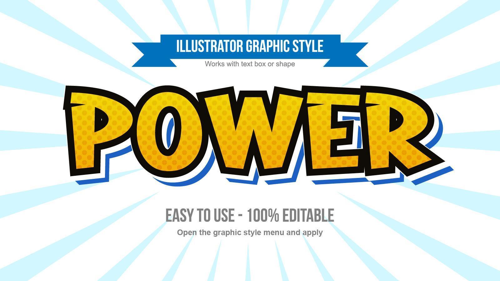 Orange and Blue Uppercase Classic Comics Cartoon Text Style vector