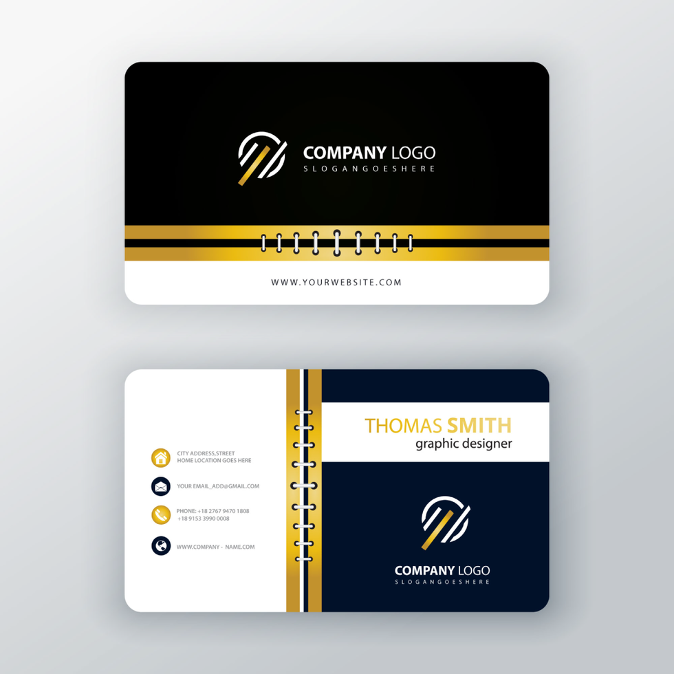 Elegant corporate card template vector