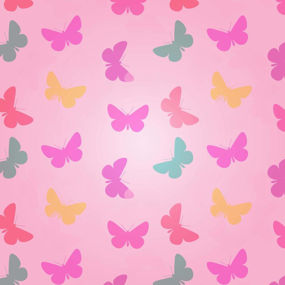 diseño de patrón de mariposas vector