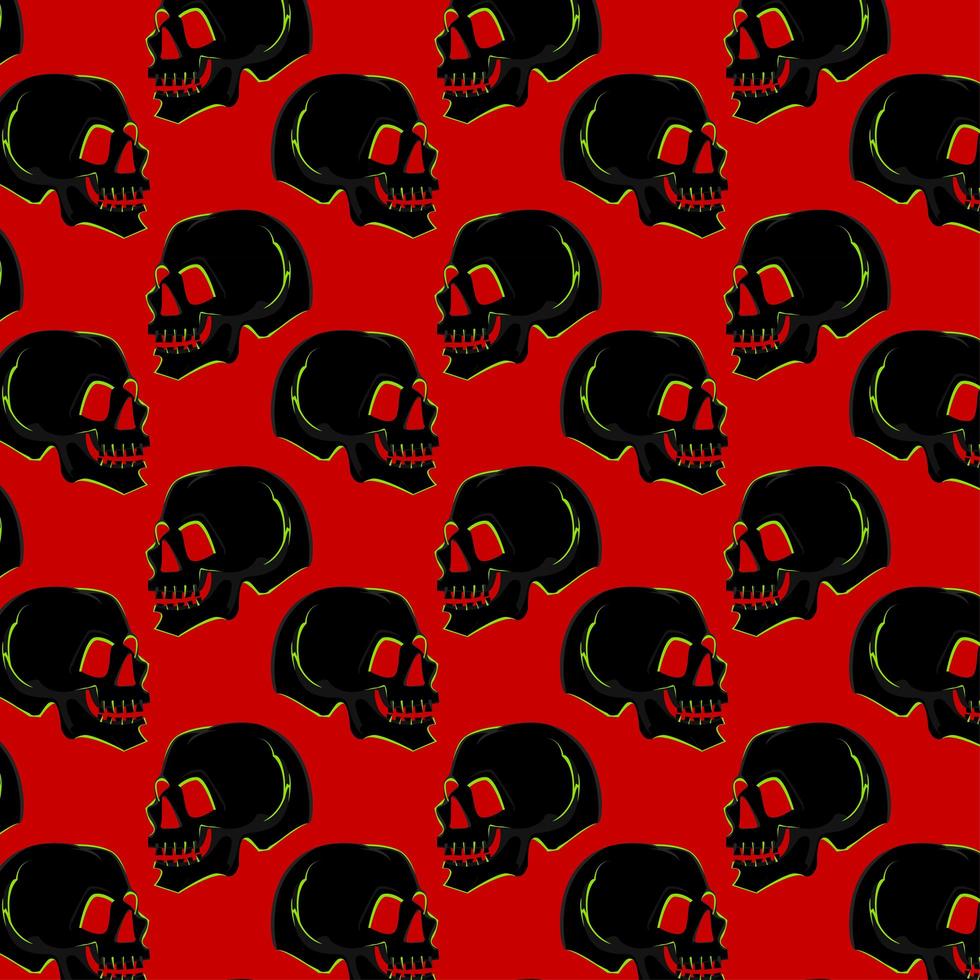 Halloween Skull Pattern vector