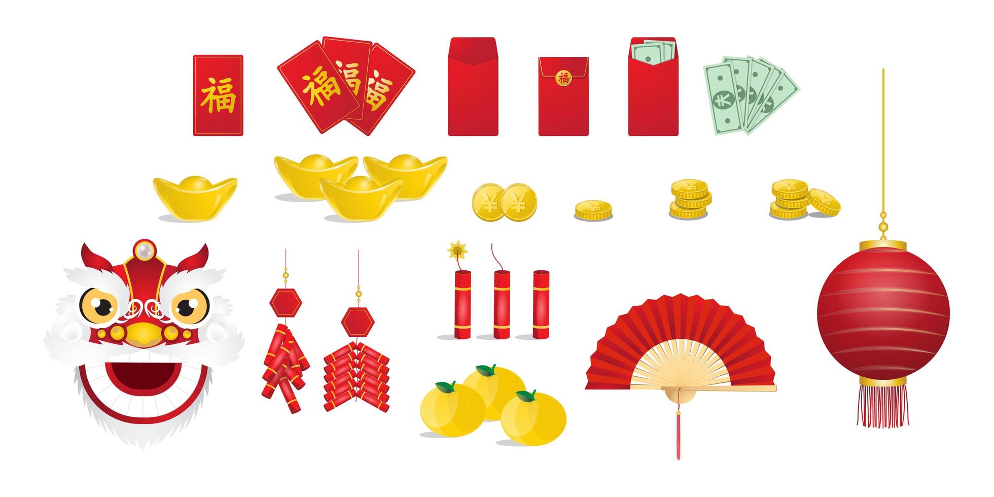 Chinese New Year Elements vector