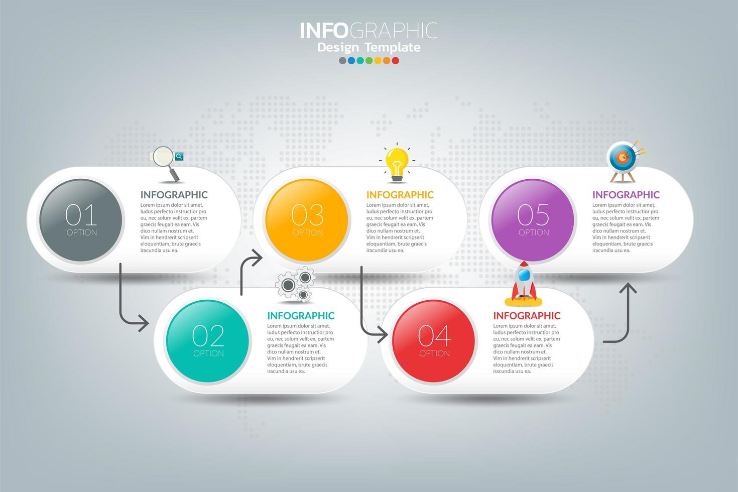 cómo tener éxito en la infografía empresarial vector