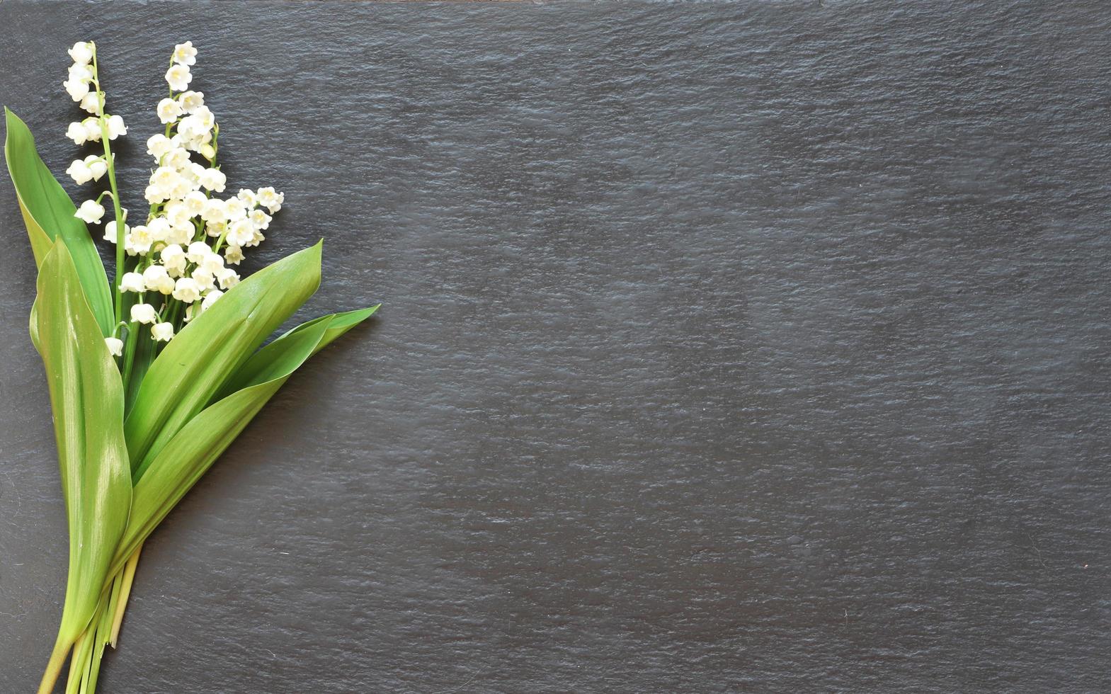 Bouquet of lily of the valley flowers photo