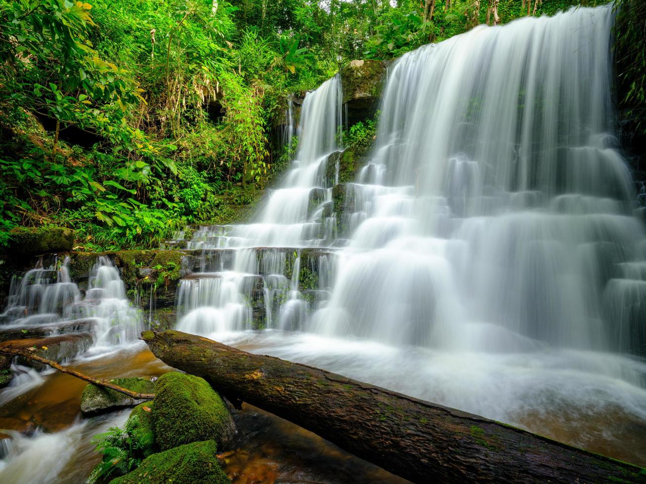 fondo de cascada suave foto