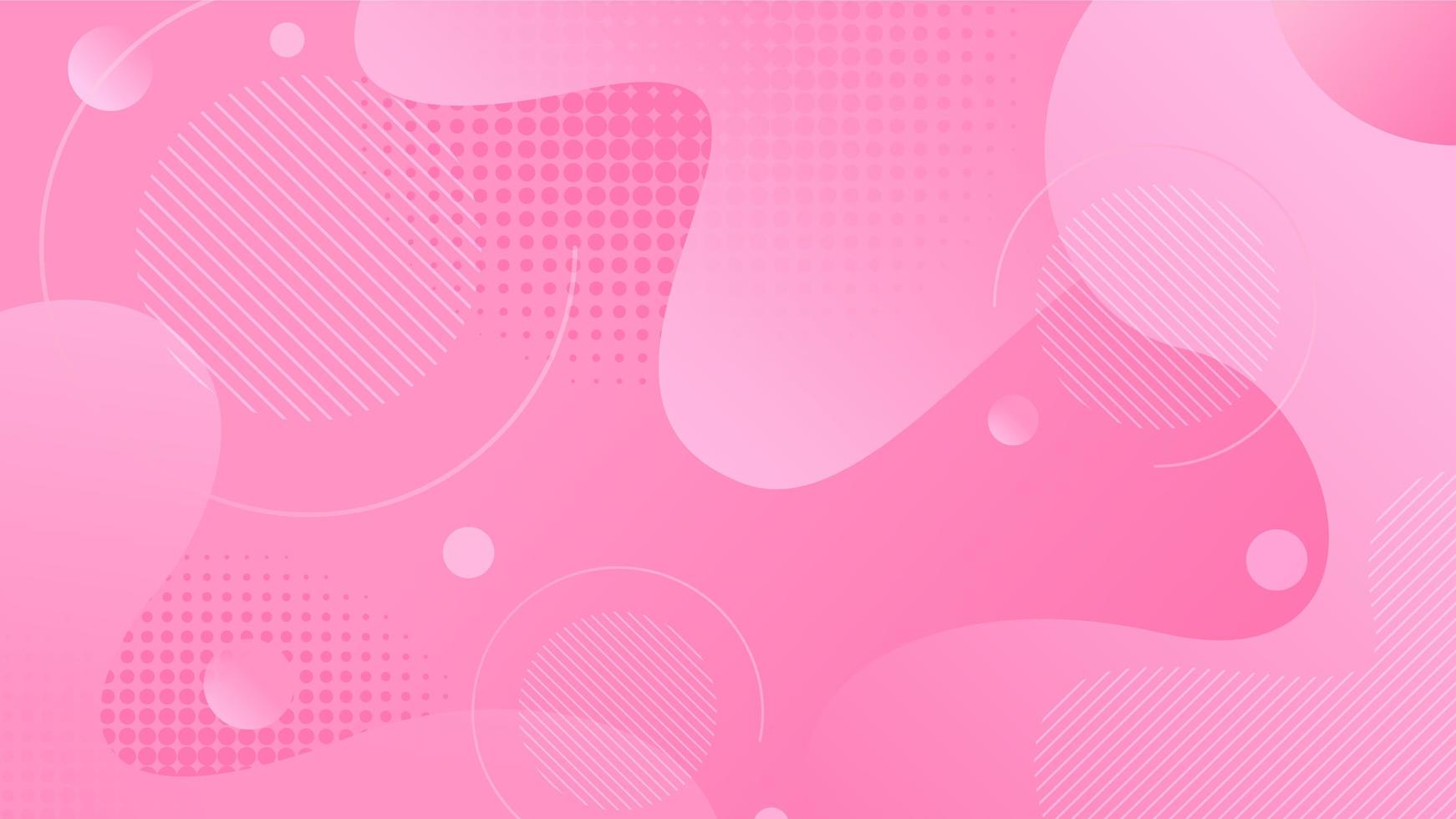 Pink Fluid Dynamic Abstract Background vector