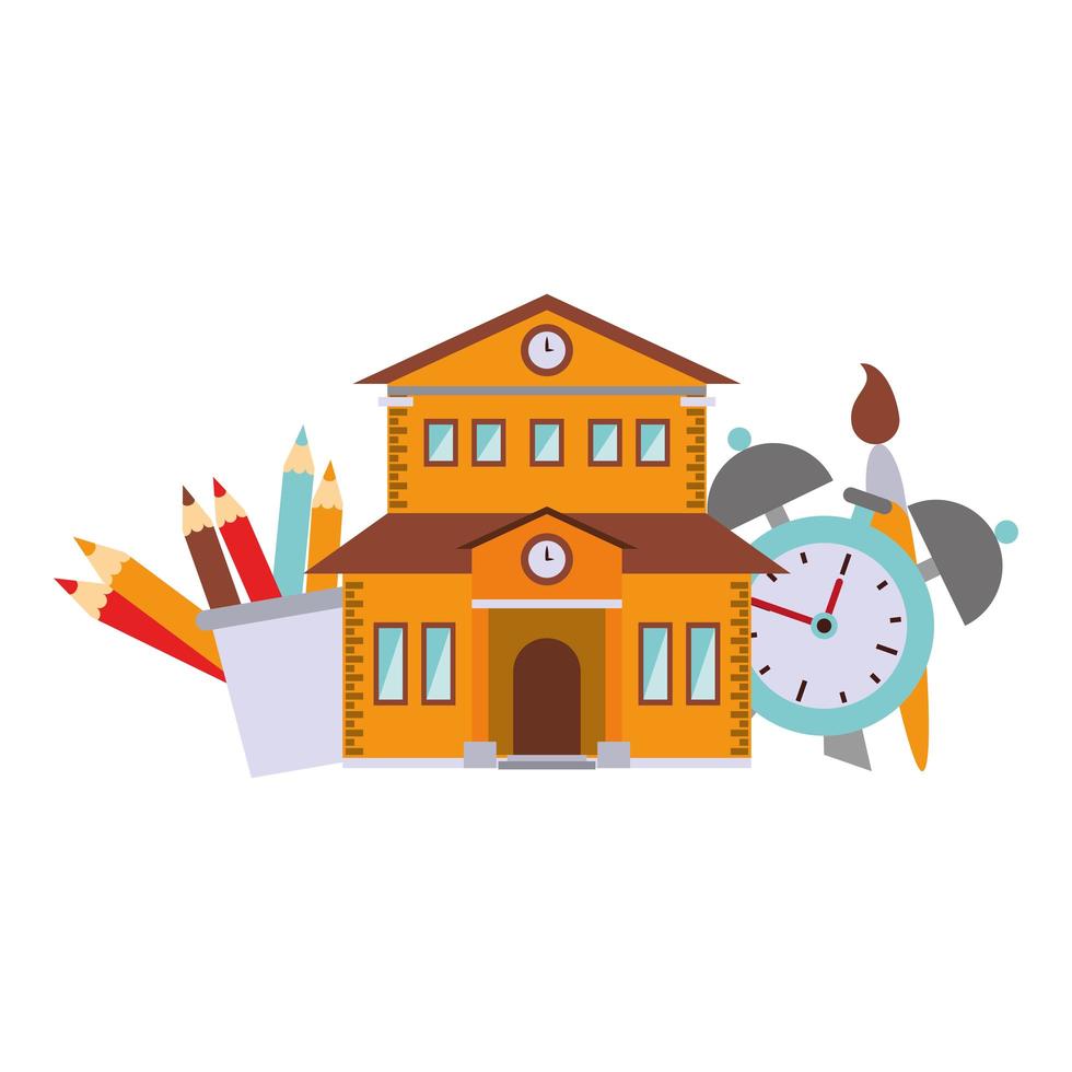 Back to school education concept vector